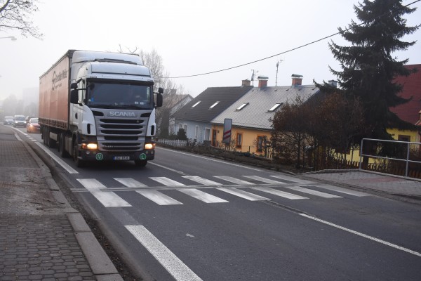 Přechod pro chodce, silnice I/45, ul. Krnovská, Bruntál