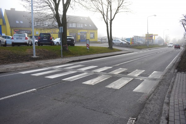 Přechod pro chodce, silnice I/45, ul. Krnovská, Bruntál