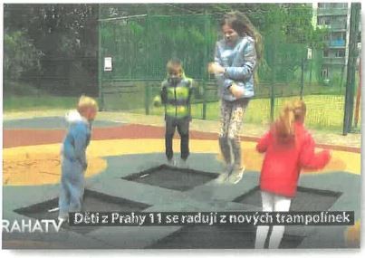 Trampolínky v parku