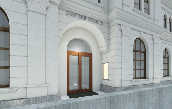 Městské divadlo Bruntál – rekonstrukce fasády