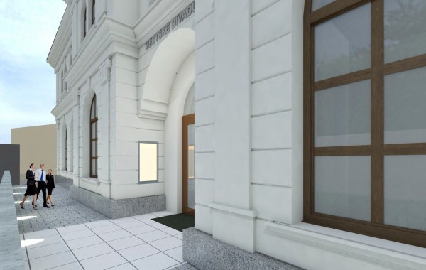 Městské divadlo Bruntál – rekonstrukce fasády